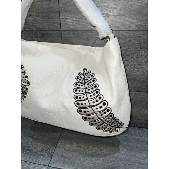 Aimee Kestenberg All for Love Leather Hobo Bag Vanilla Lf Embr - Picture 3 of 8